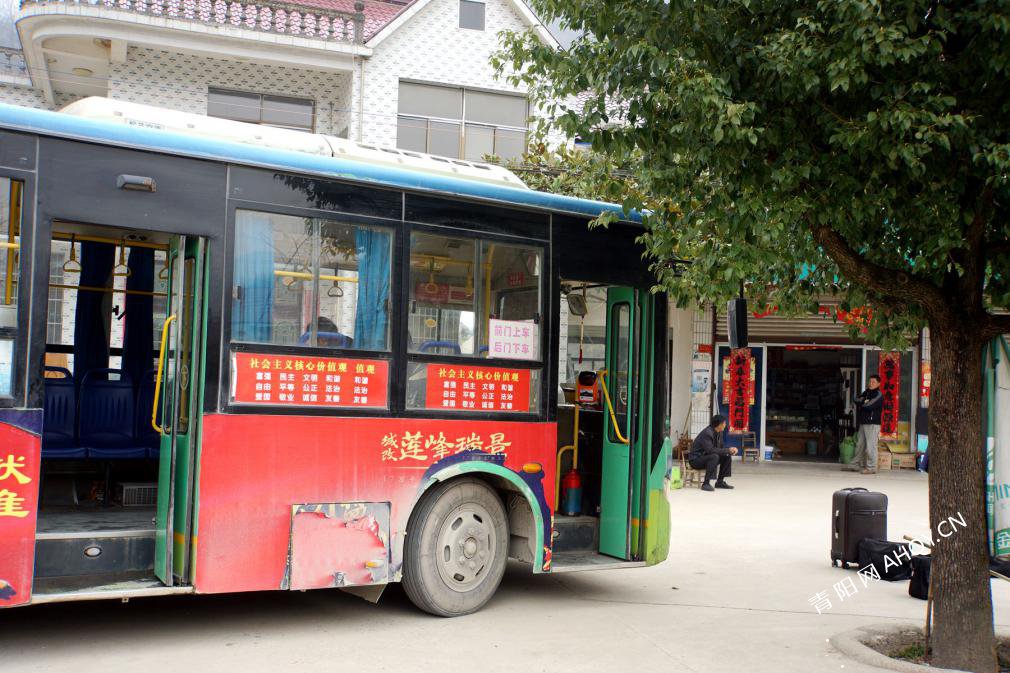 一辆奔驰在春天里的的乡村公交车一位公交驾驶员的12小时全记录