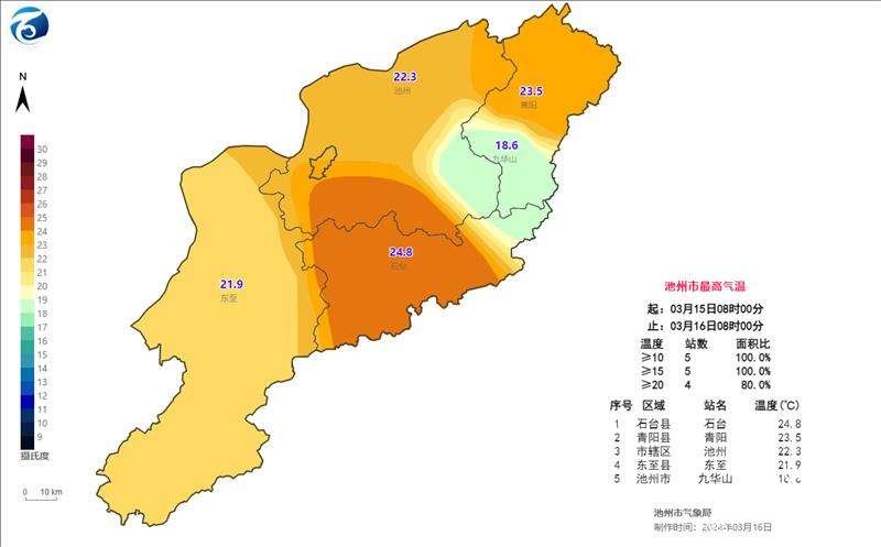池州未来10天我市有降温降水天气最高气温多在17以上